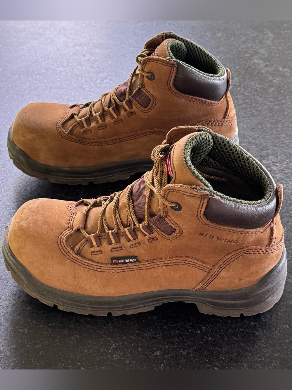 Red Wing Women’s 5 inch Safety Toe Boots Brown Size 7